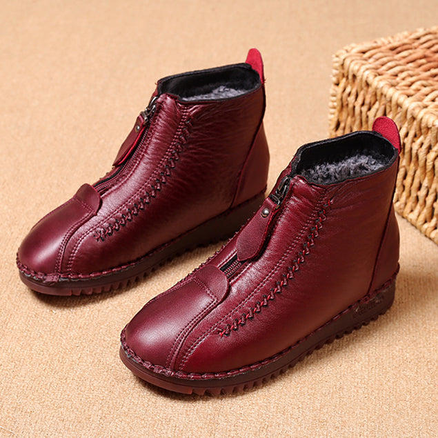 Aurelia | zimowe buty z miękką podeszwą i zamkiem