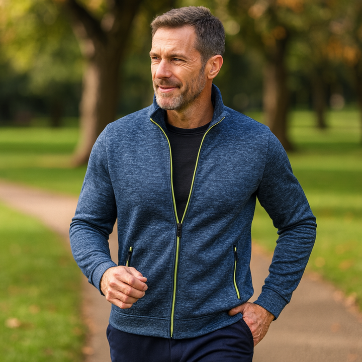 Walerian – Klasyczna dzianinowa kurtka zapinana na zamek