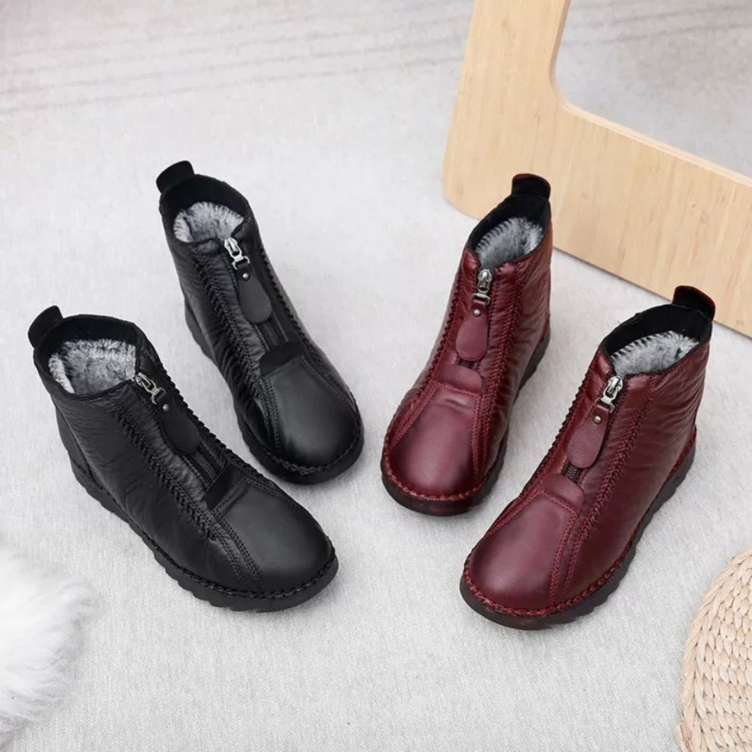 Aurelia | zimowe buty z miękką podeszwą i zamkiem