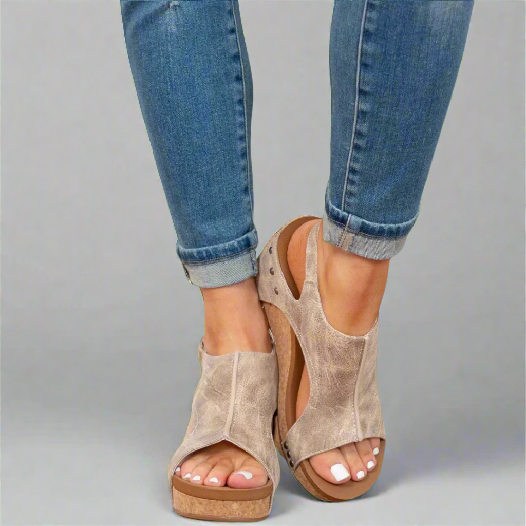 Julia - Sandały ortopedyczne z materiału premium