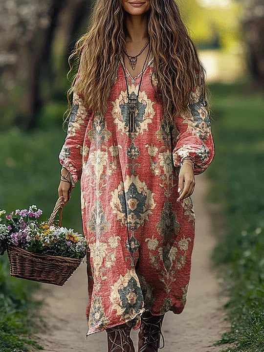 Satuna - Bawełniana sukienka jesienna