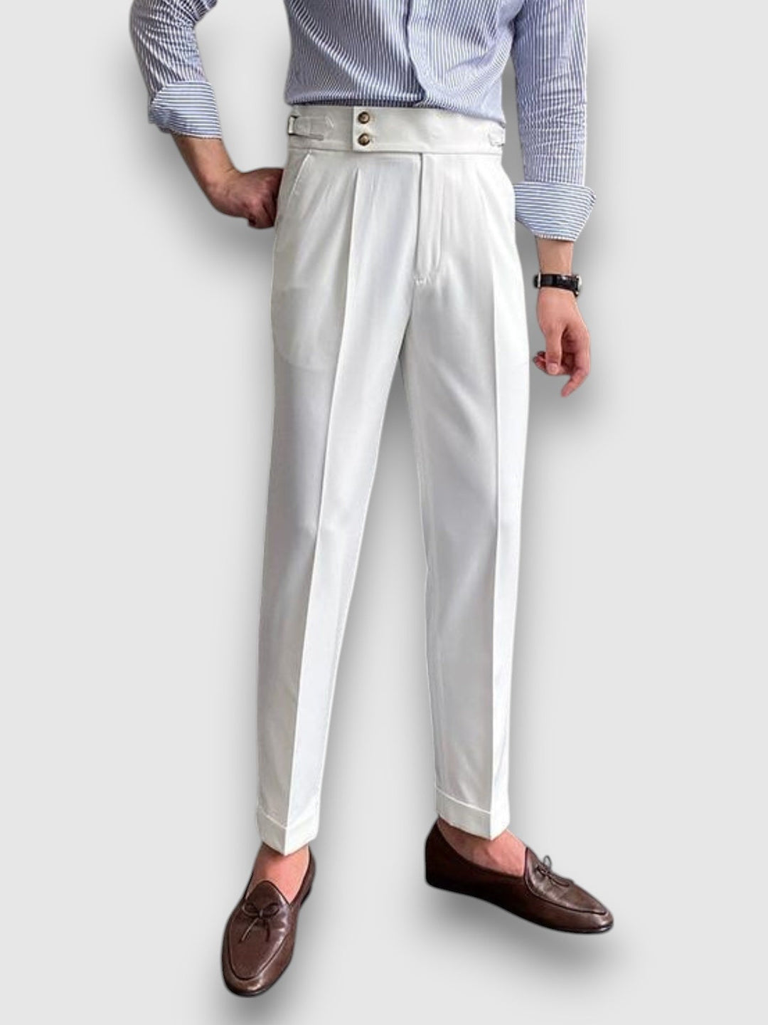 Pelagia – Klasyczne spodnie vintage dla stylowych mężczyzn