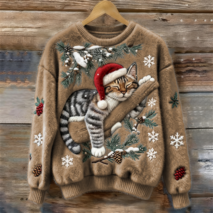 CozyCat Christmas Sweater