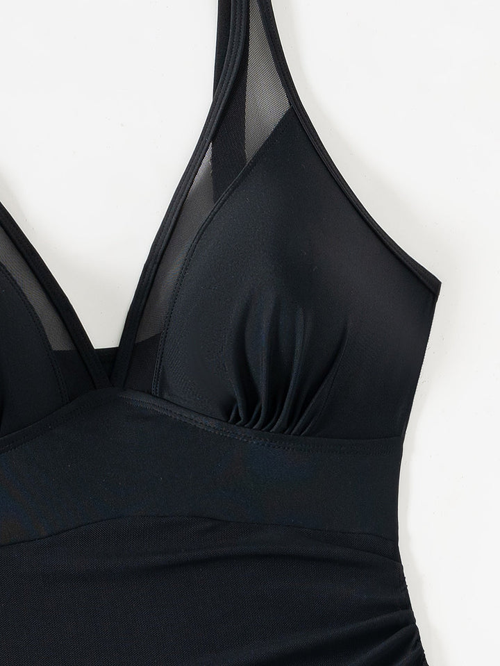 Luba – Wyszczuplający siateczkowy kostium kąpielowy sarong