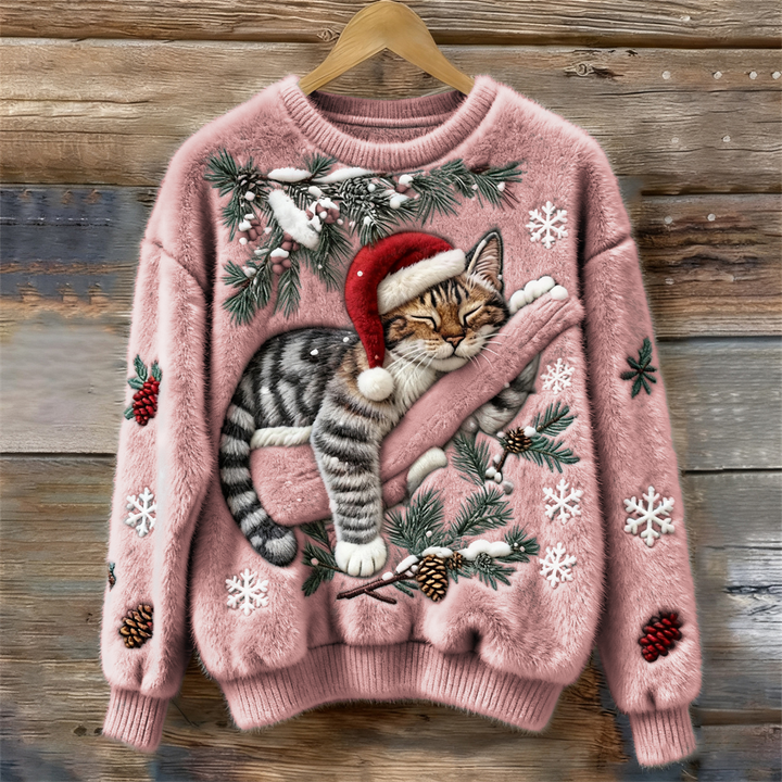 CozyCat Christmas Sweater