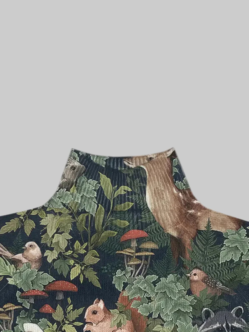 MINA | Leśny sweter dzianinowy inspirowany naturą