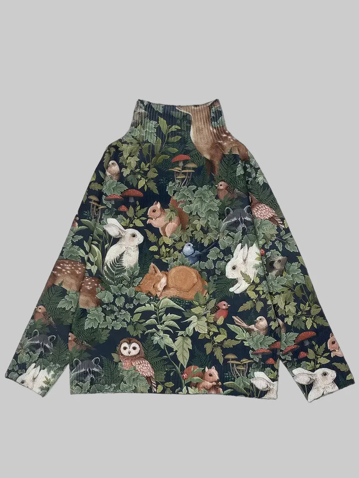 MINA | Leśny sweter dzianinowy inspirowany naturą