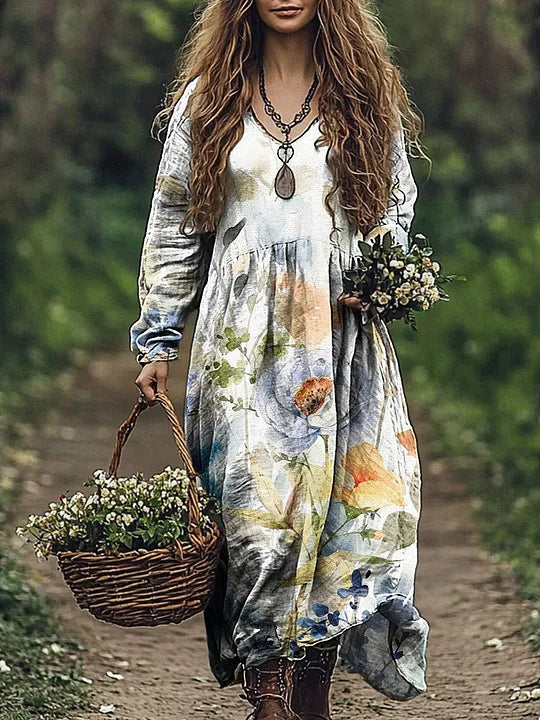 Satuna - Bawełniana sukienka jesienna