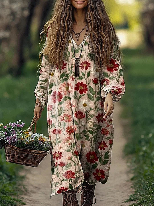 Satuna - Bawełniana sukienka jesienna